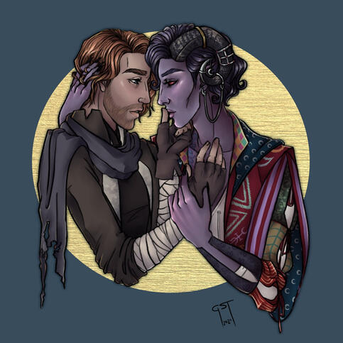 Caleb Widogast and Mollymauk Tealeaf